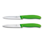 Victorinox zestaw 2 szwajcarskich noży do warzyw, zielonych, 8cm
