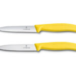 Victorinox zestaw 2 szwajcarskich noży do warzyw, żółtych, 8cm
