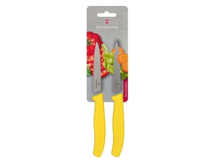 Victorinox zestaw 2 szwajcarskich noży do warzyw, żółtych, 8cm - obrazek 2