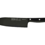 Czarny nóż Santoku - Nicul