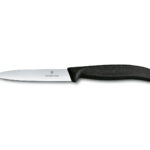 Victorinox szwajcarski nóż do warzyw i owoców, 10 cm, czarny