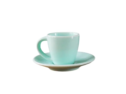 Miętowa filiżanka espresso MIKO ze spodkiem