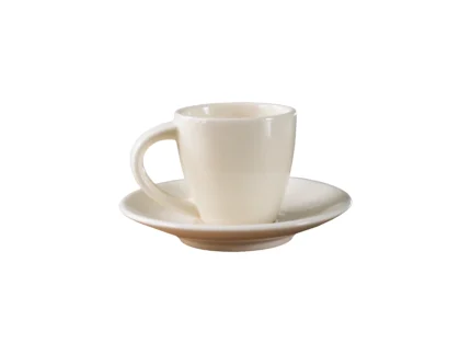Filiżanka espresso MIKO kremowa ze spodkiem