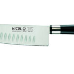 Nicul portugalski nóż kuchenny Santoku, ze szlifem kulowym